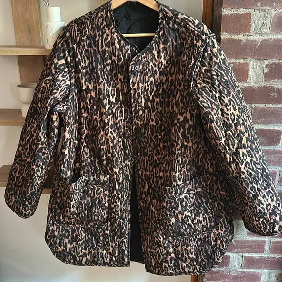 All Saints • Phyllis Reversible Leopard Print Jacket - Picture 6 of 7